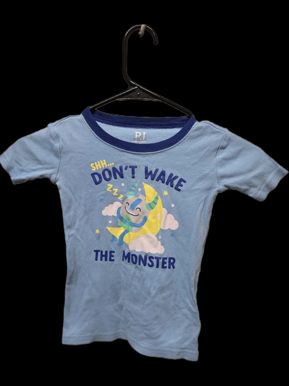 The Children's Place Light Blue Short Sleeve 'Don't Wake the Monster' Tee
